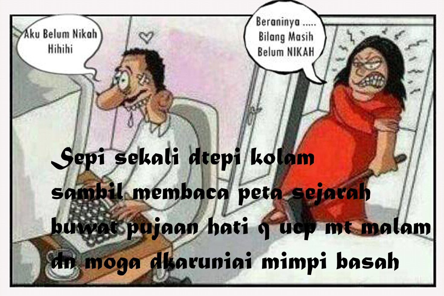 Gambar Seri 24 Meme Lucu Cerita Kocak Kisah Humor Indonesia Gambar
